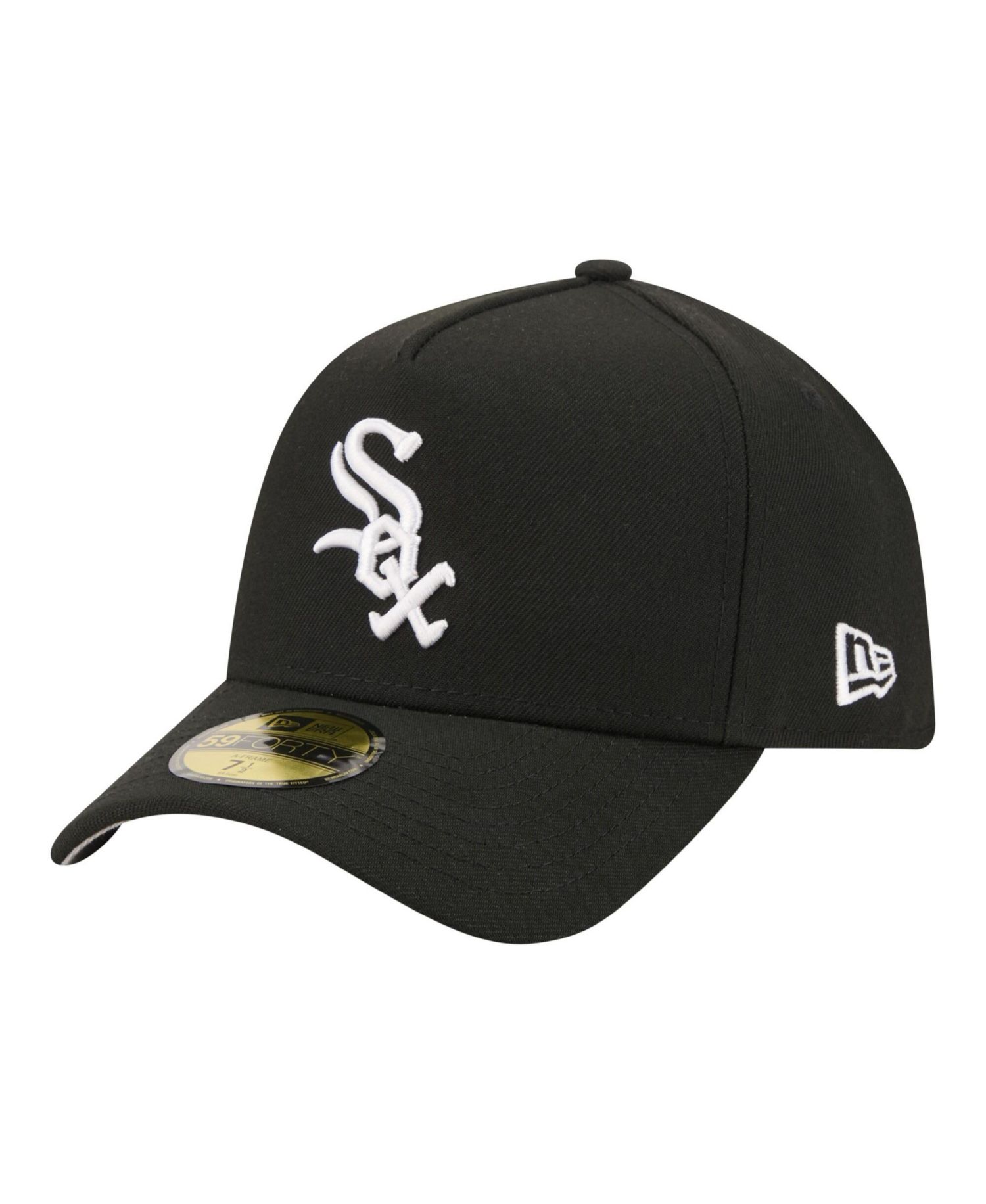 Men's Black Chicago White Sox A-Frame 59FORTY Fitted Hat