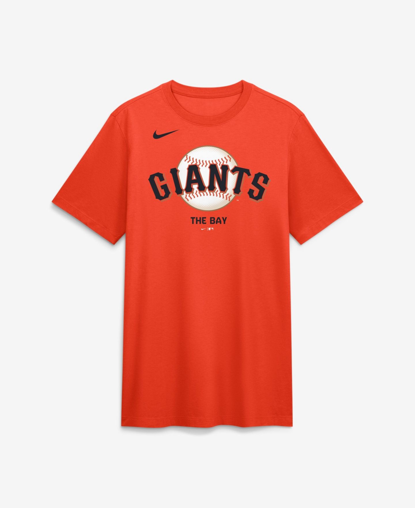Мужская футболка Nike Orange San Francisco Giants Tri-Blend Logo — фото 2