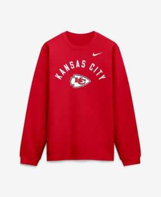 Men's Red Kansas City Chiefs Defensive Leader Club Fleece Pullover Sweatshirt