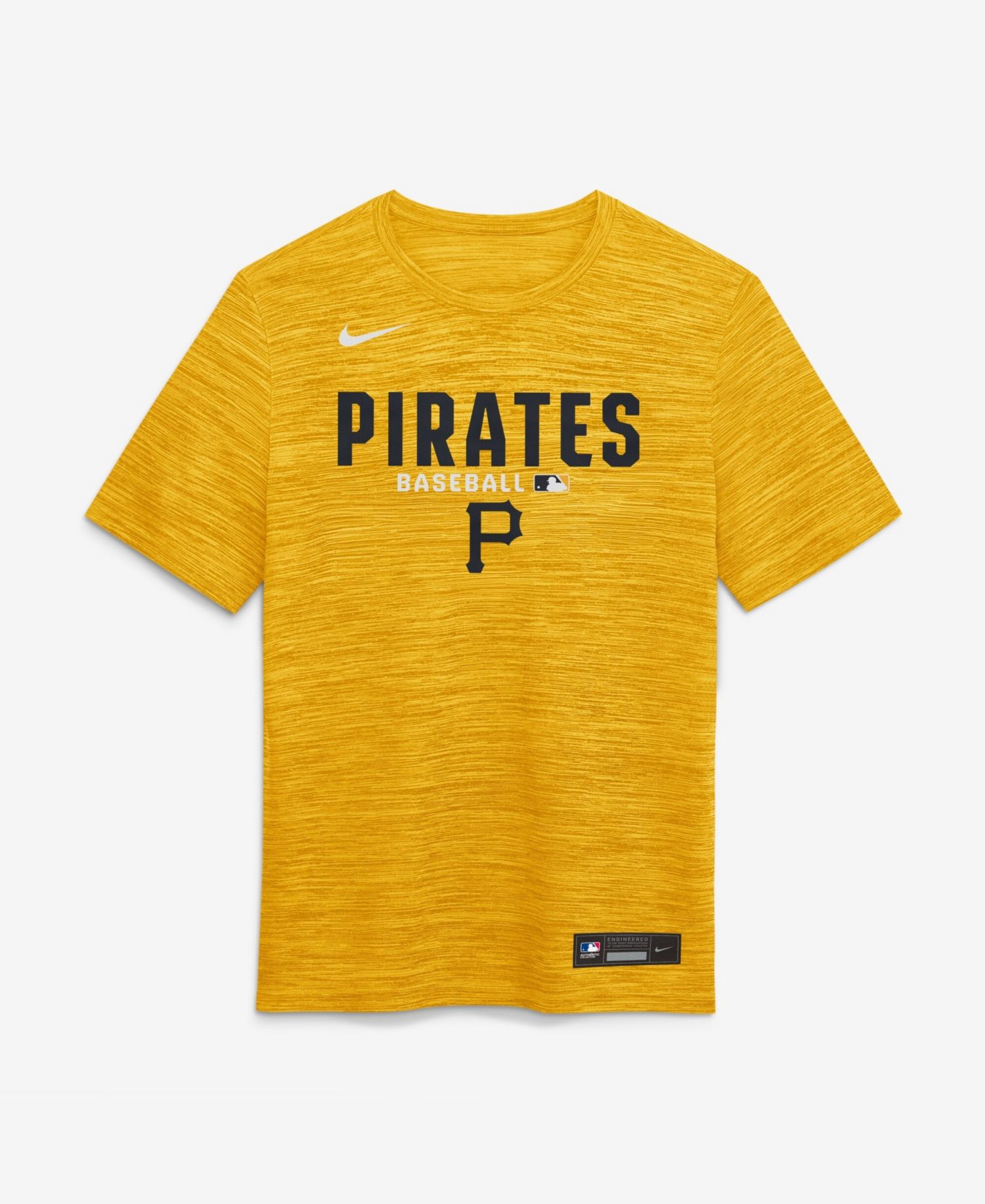 Men's Gold Pittsburgh Pirates Authentic Collection Velocity Dri-FIT T-Shirt