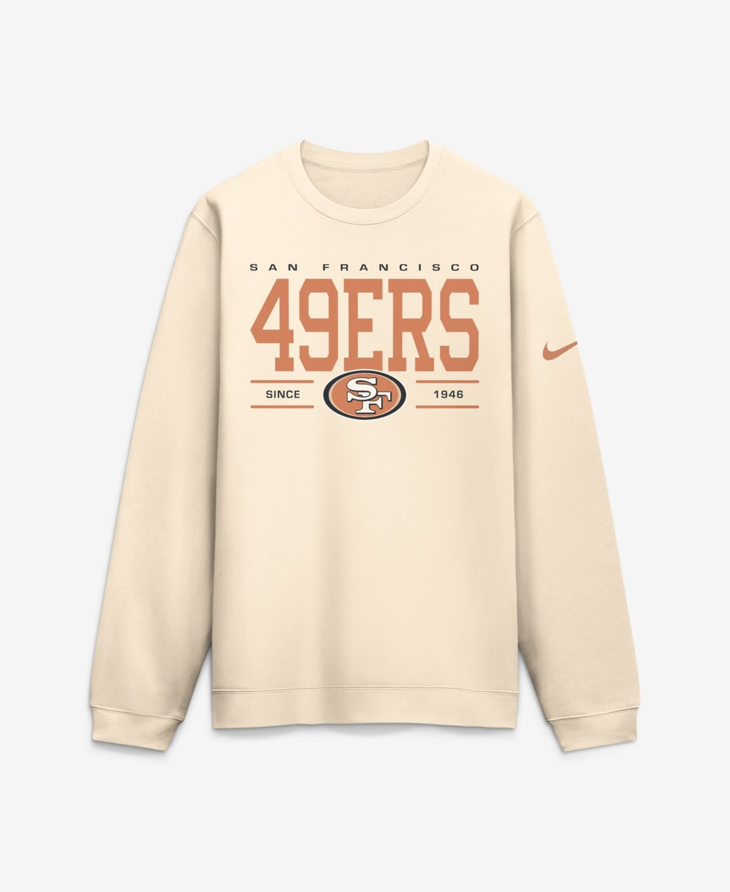 Мужской свитшот Nike Natural San Francisco 49ers Always Reppin' Club — фото 2