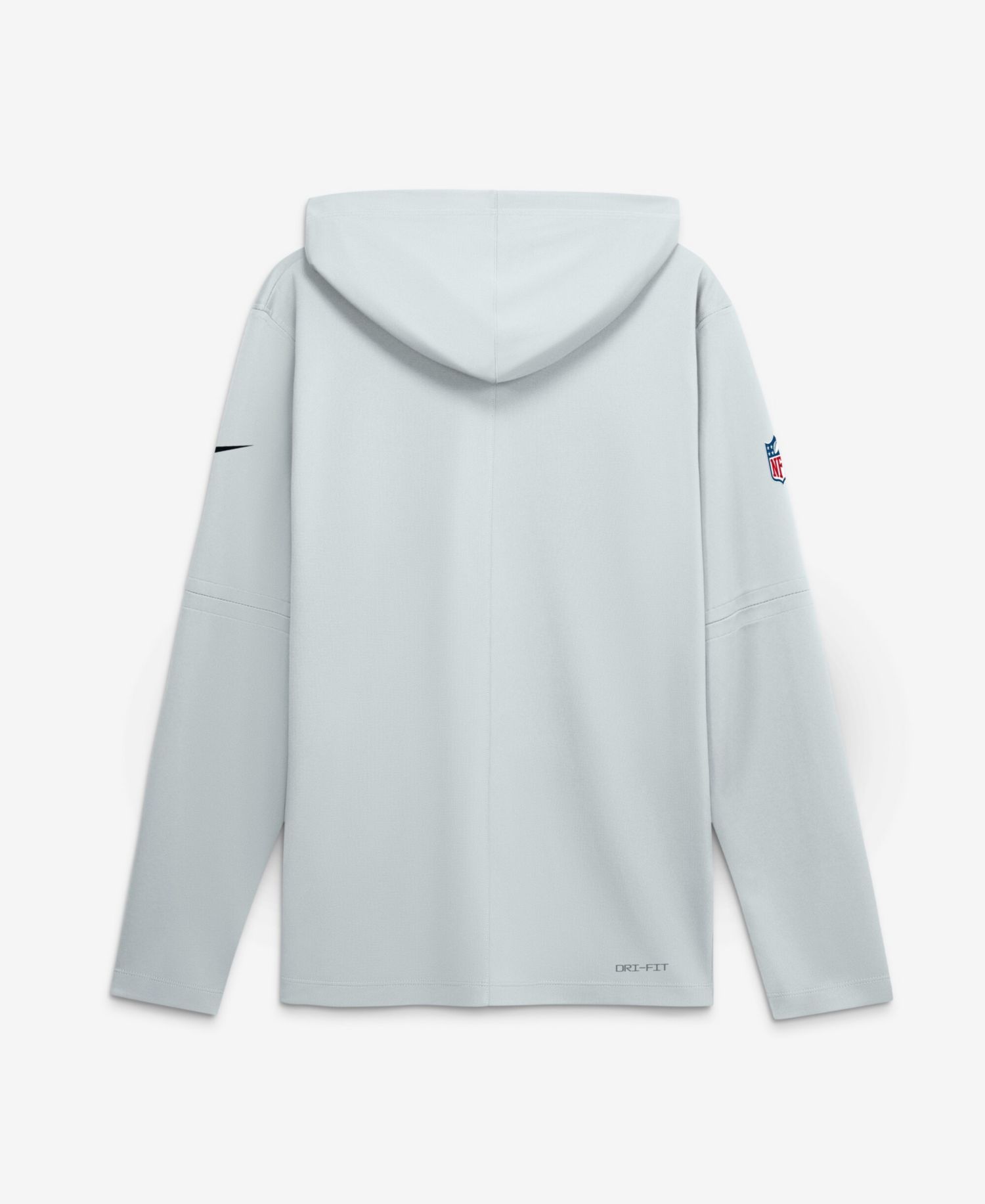 Men's Platinum Las Vegas Raiders Sideline Game On Lightweight Long Sleeve Dri-FIT Hoodie