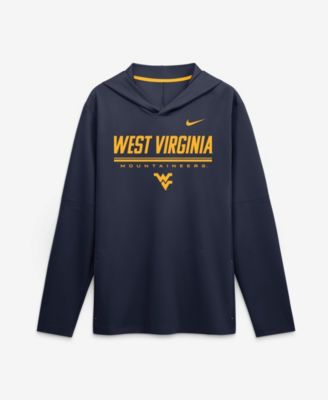 Men's Navy West Virginia Mountaineers 2026 Sideline Lightweight Long Sleeve Dri-FIT Hoodie