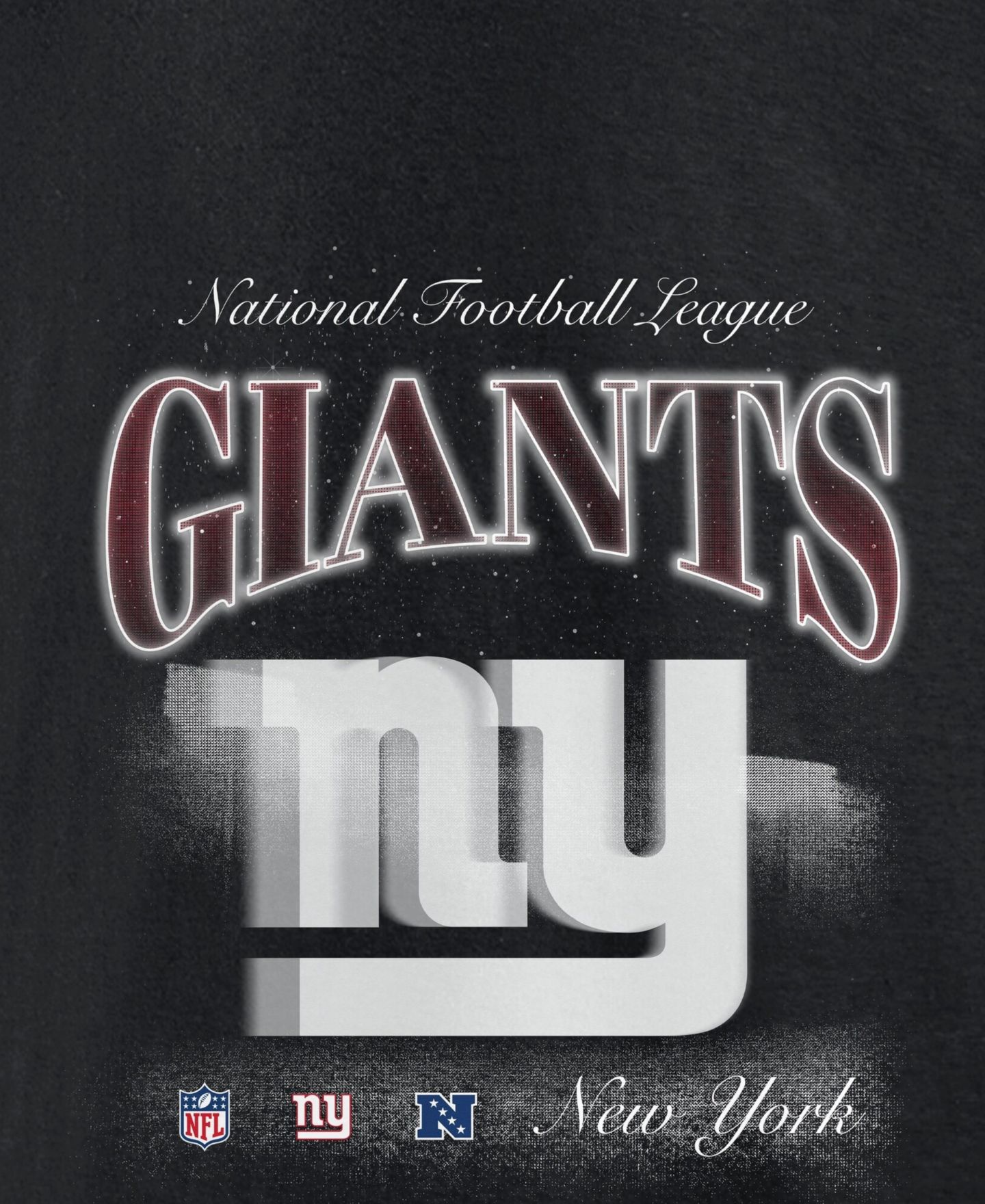 Мужское худи Fanatics Black New York Giants Nightfall Long Sleeve Fleece — фото 4
