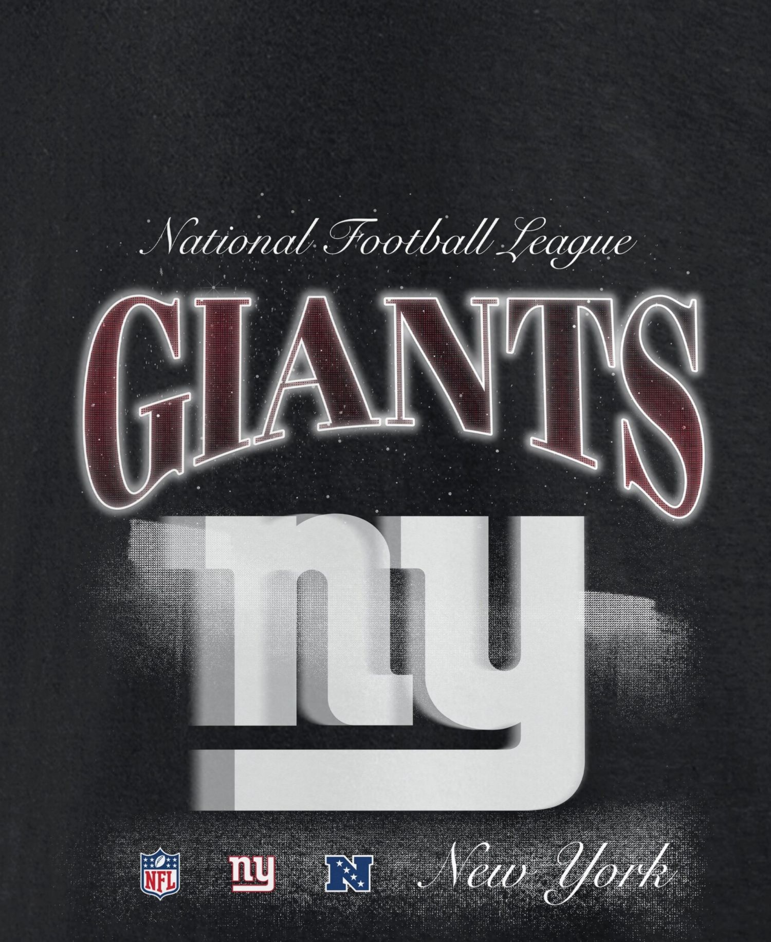 Men's Black New York Giants Nightfall Long Sleeve Fleece Hoodie