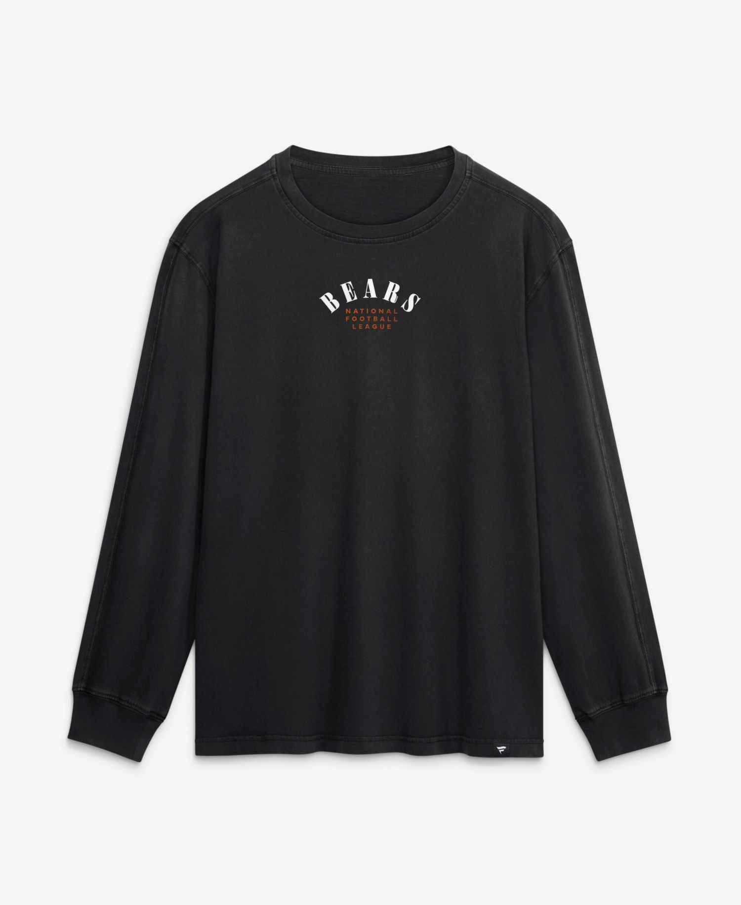 Men's Black Chicago Bears Relaxed Fullback Drive Long Sleeve Fashion T-Shirt