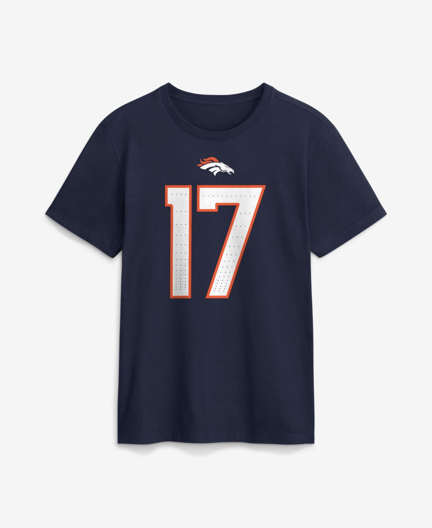 Men's Jaylen Waddle Navy Denver Broncos Name & Number T-Shirt