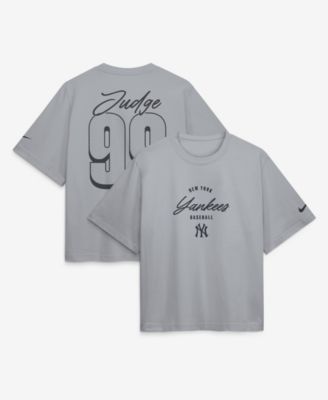 Women's New York Yankees Aaron Judge Boxy Short-Sleeve Name & Number T-Shirt