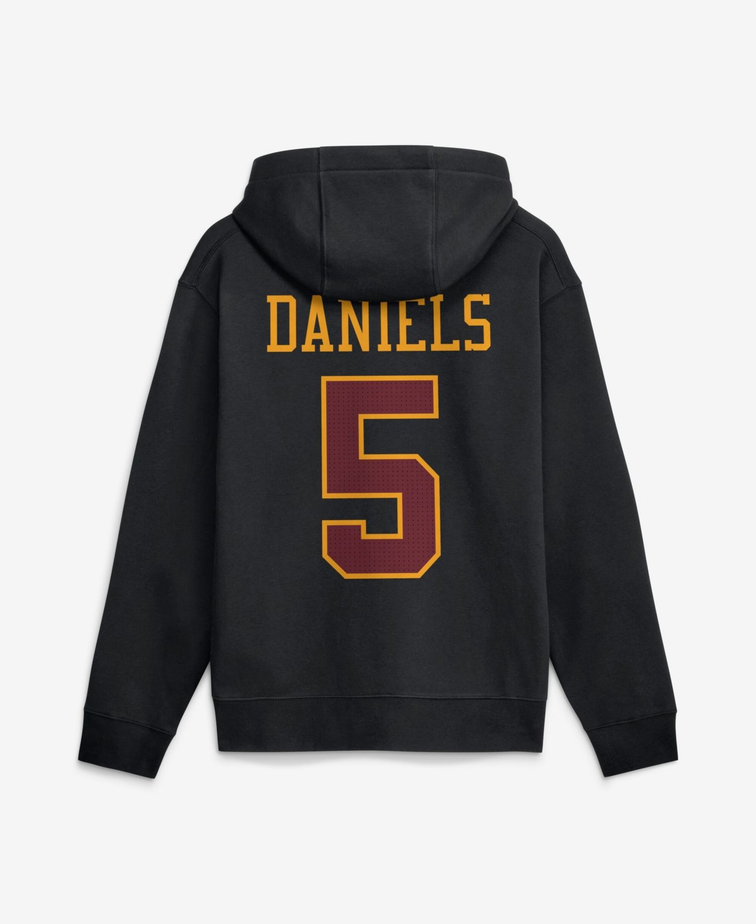 Men's Jayden Daniels Black Washington Commanders Name & Number Hoodie