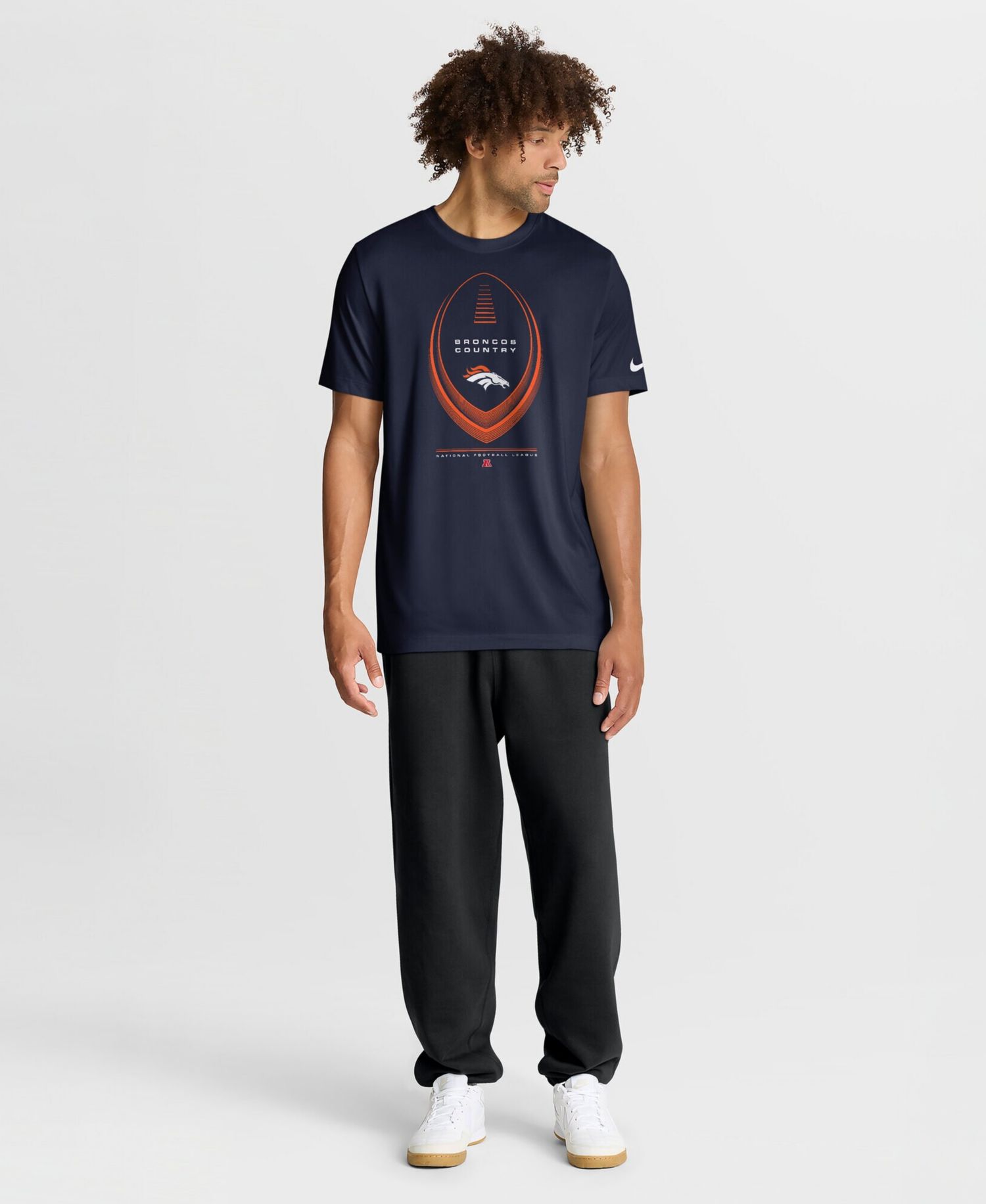 Men's Navy Denver Broncos Big & Tall Legend Icon Dri-FIT T-Shirt