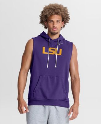 Men's Purple LSU Tigers 2026 Sideline Sleeveless Dri-FIT Hoodie