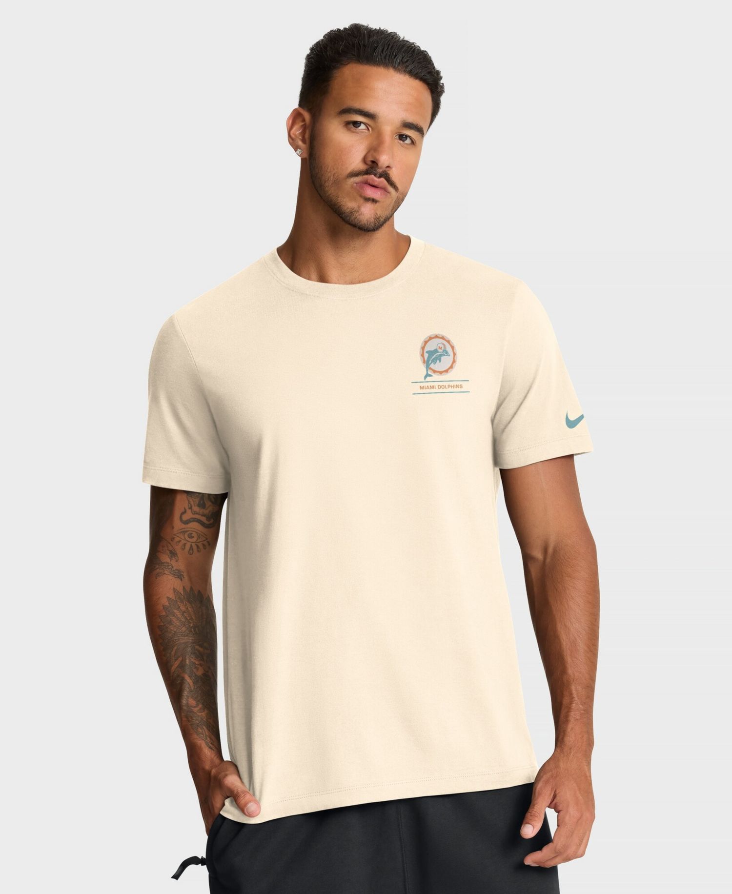 Men's Natural Miami Dolphins Freestyle Essential T-Shirt