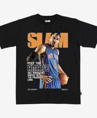 Men's and Women's Amar'e Stoudemire Black New York Knicks Hardwood Classics Cover T-Shirt