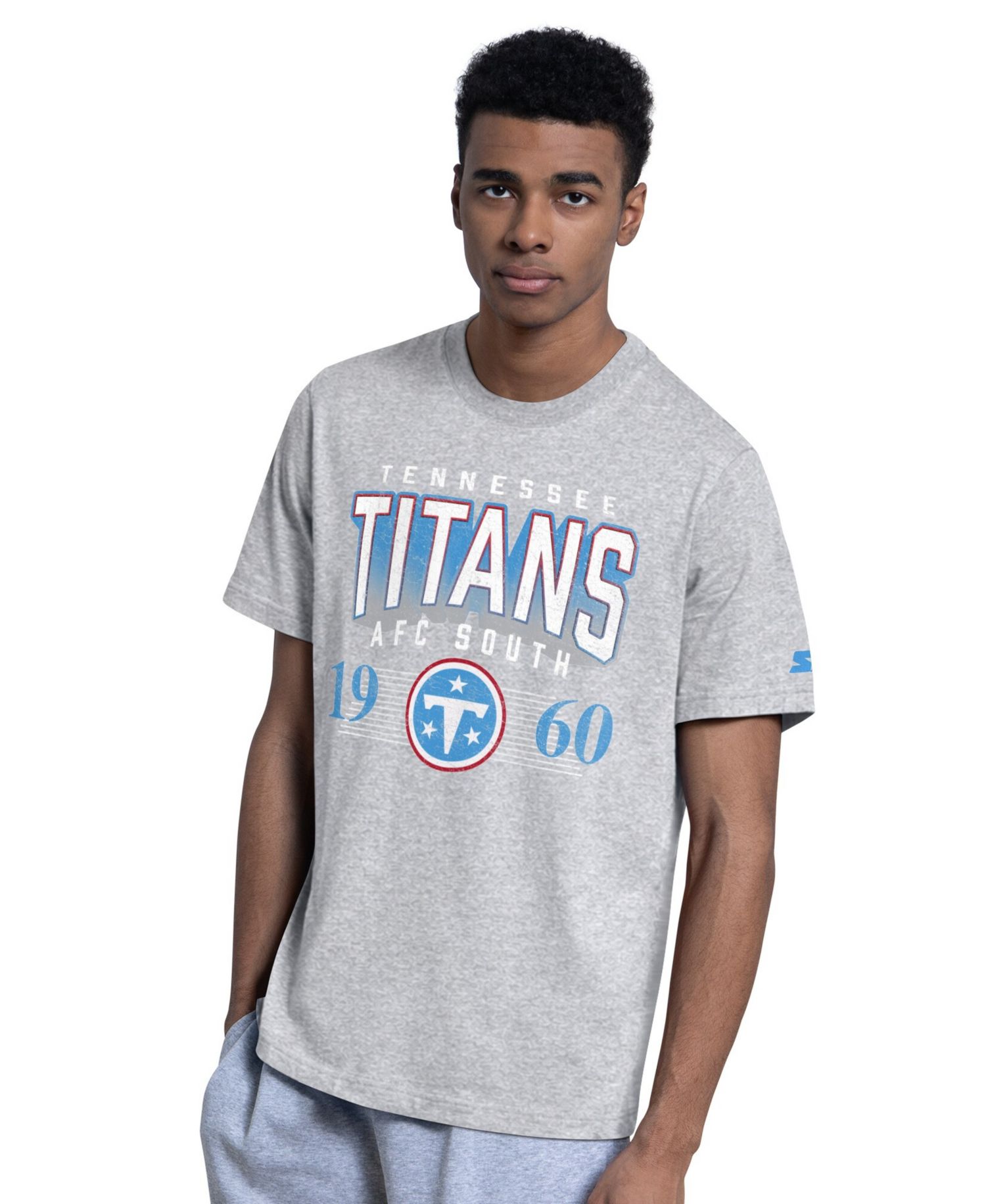Men's 2-Pack Light Blue/Gray Tennessee Titans Logo T-Shirt Set