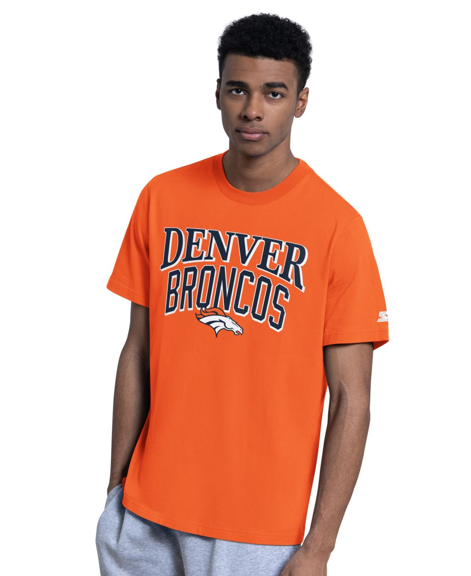 Men's 2-Pack Orange/Gray Denver Broncos Logo T-Shirt Set