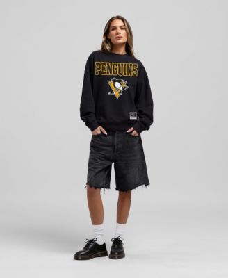 Women's Black Pittsburgh Penguins Core Oversized Sweatshirt