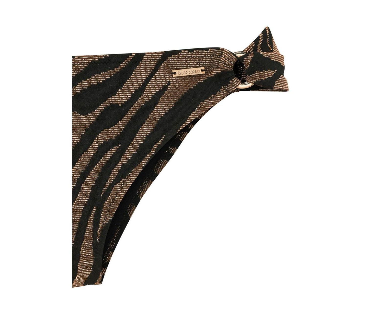 Women's Animal Print O-Ring Bikini - Low-Rise Swim Bottom