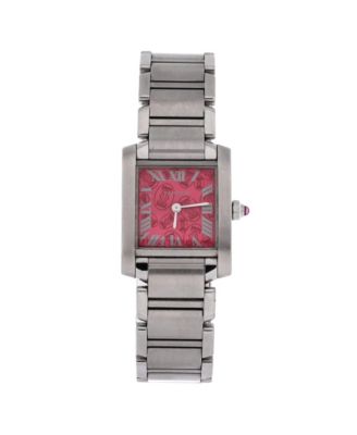 Limited Edition Tank Francaise Quartz Watch in Stainless Steel 20mm
