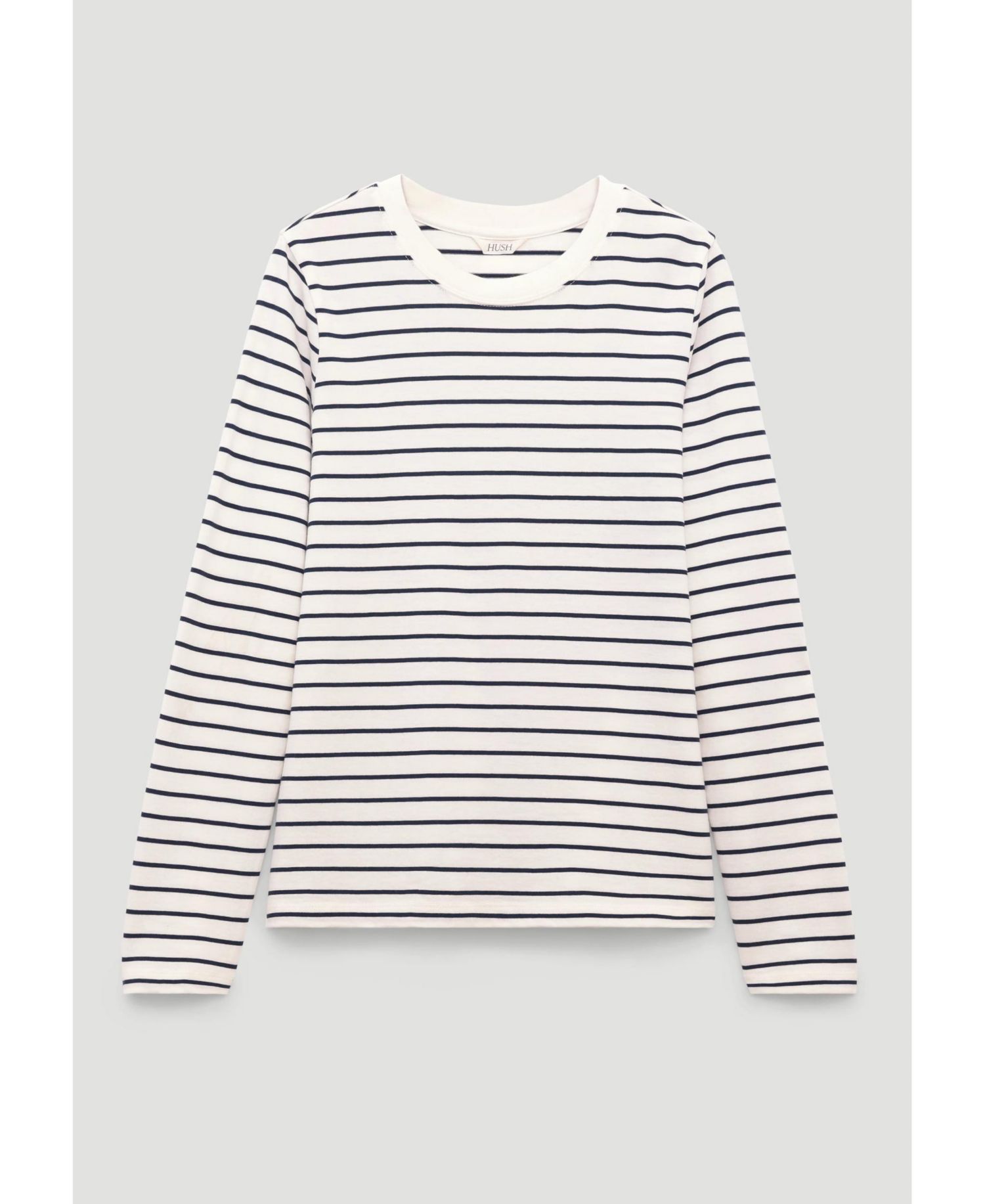 Women's Mia Striped Slim Crewneck Long-Sleeve Top