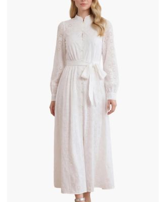 women's Romilly Cotton Long Sleeve Shirt Dress