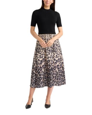 Women’s Twofer Mockneck Dress