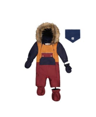 Baby Boys 6M - 24M Long Sleeve One Piece Snowsuit