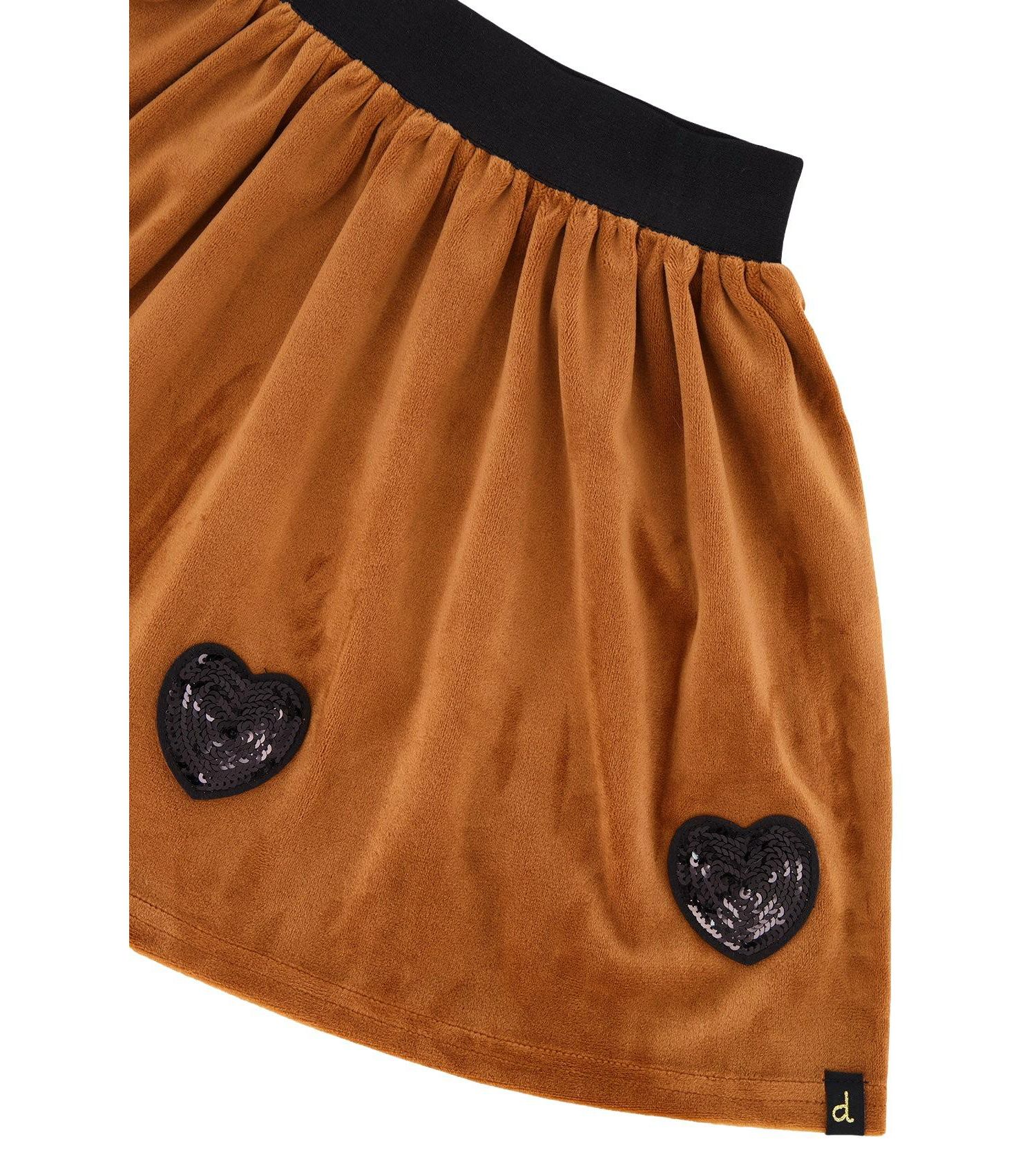 Little and Big Girl ( size 6 to 12 ) Velvet Skirt