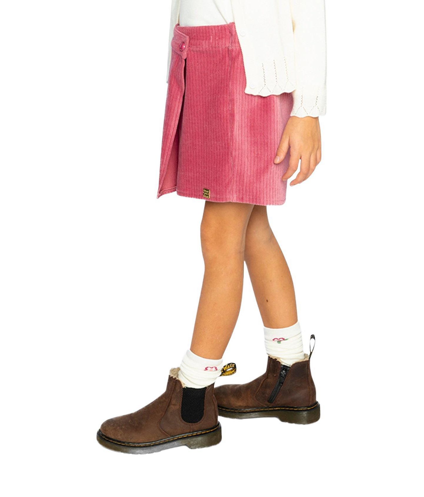 Юбка Deux par Deux (size 2T to 5T) Corduroy Skirt Raspberry для девочек-малышей, цвет: Малиновый розовый — фото 3