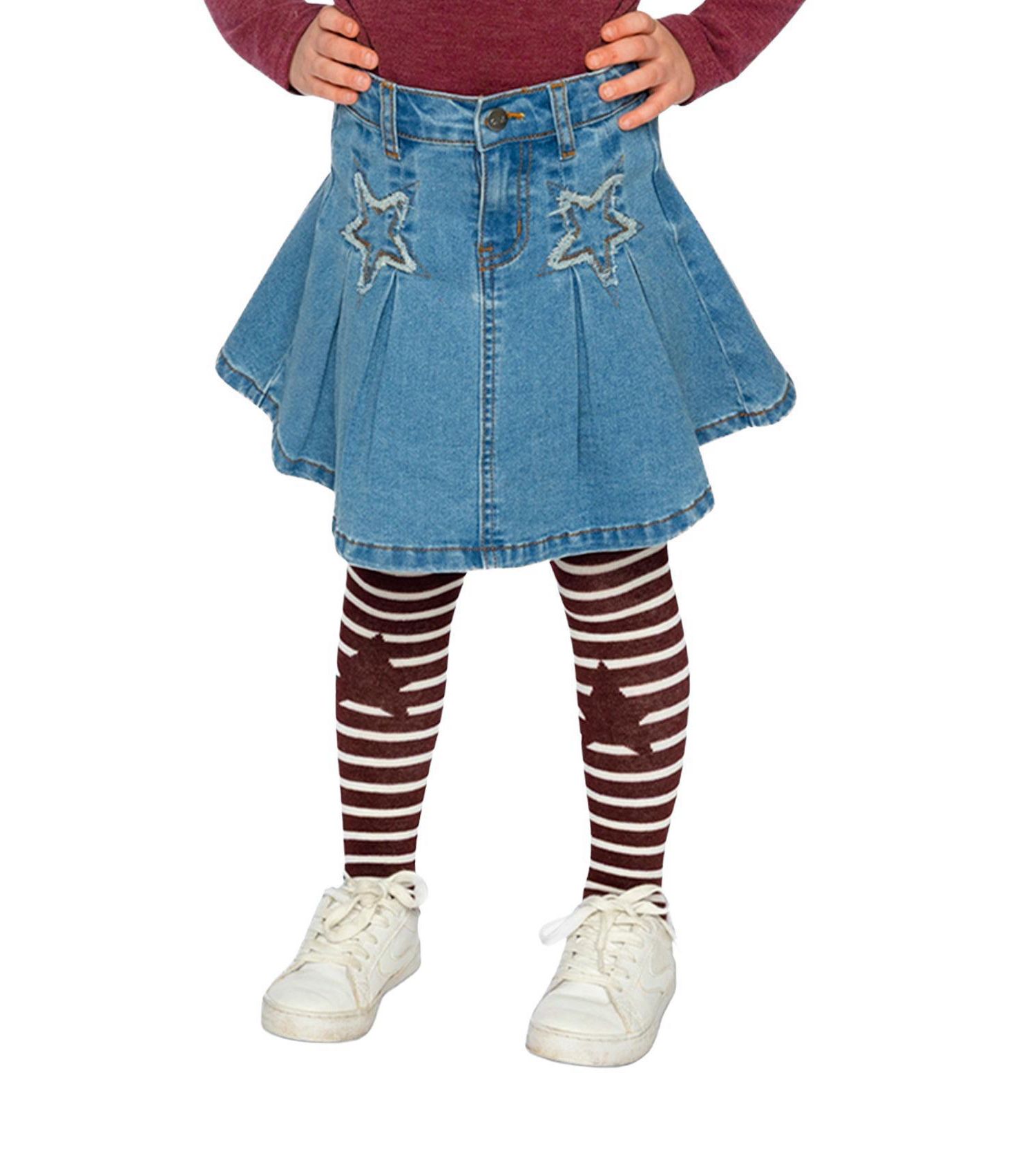 Little and Big Girl ( size 6 to 14 ) Pleated Skirt