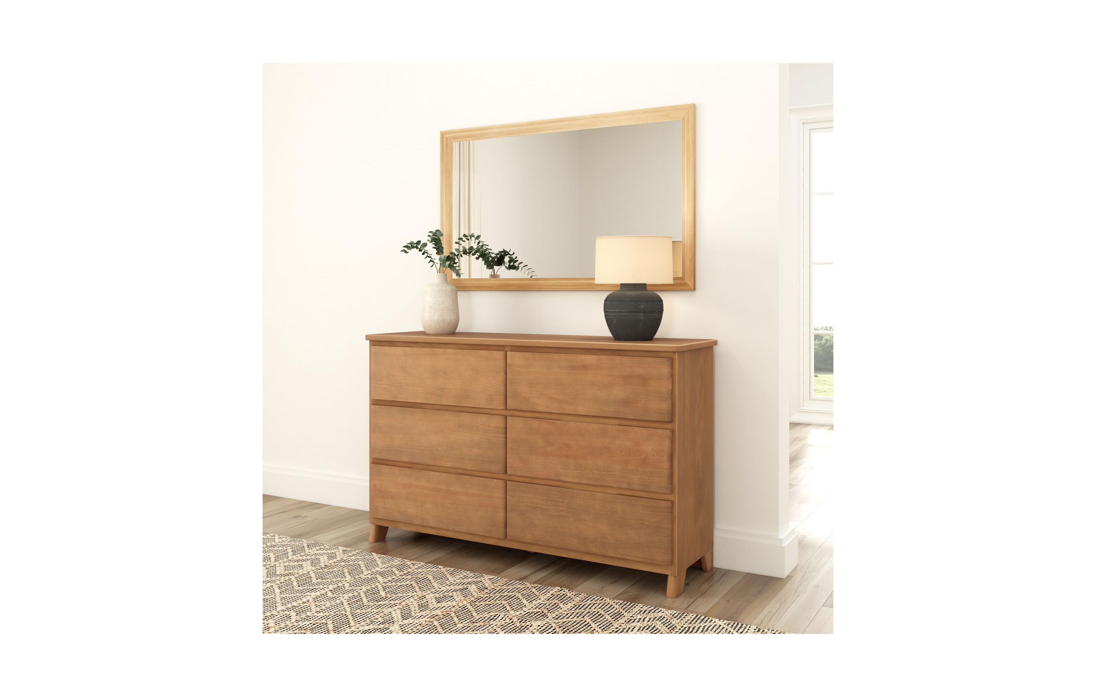 Plank+Beam Solid Wood Farmhouse 6 Drawer Dresser