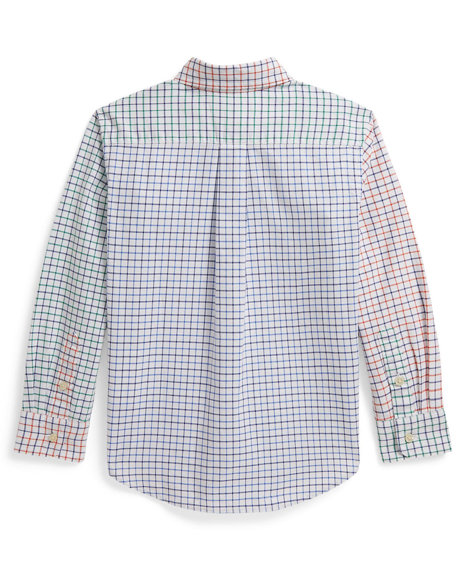 Boys' 2T-7 Tattersall Cotton Oxford Shirt