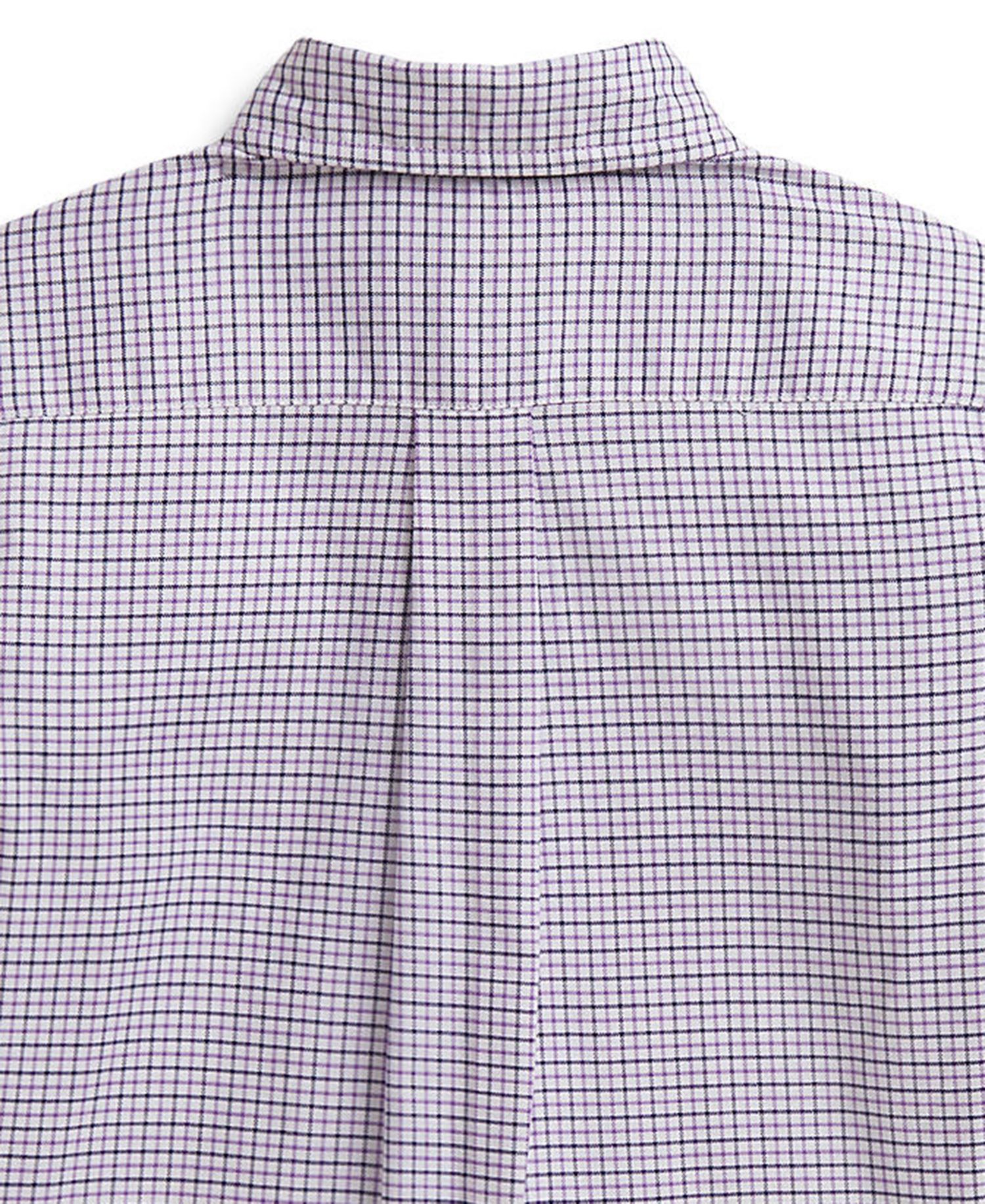 Boys' 2T-7 Checked Performance Oxford Shirt