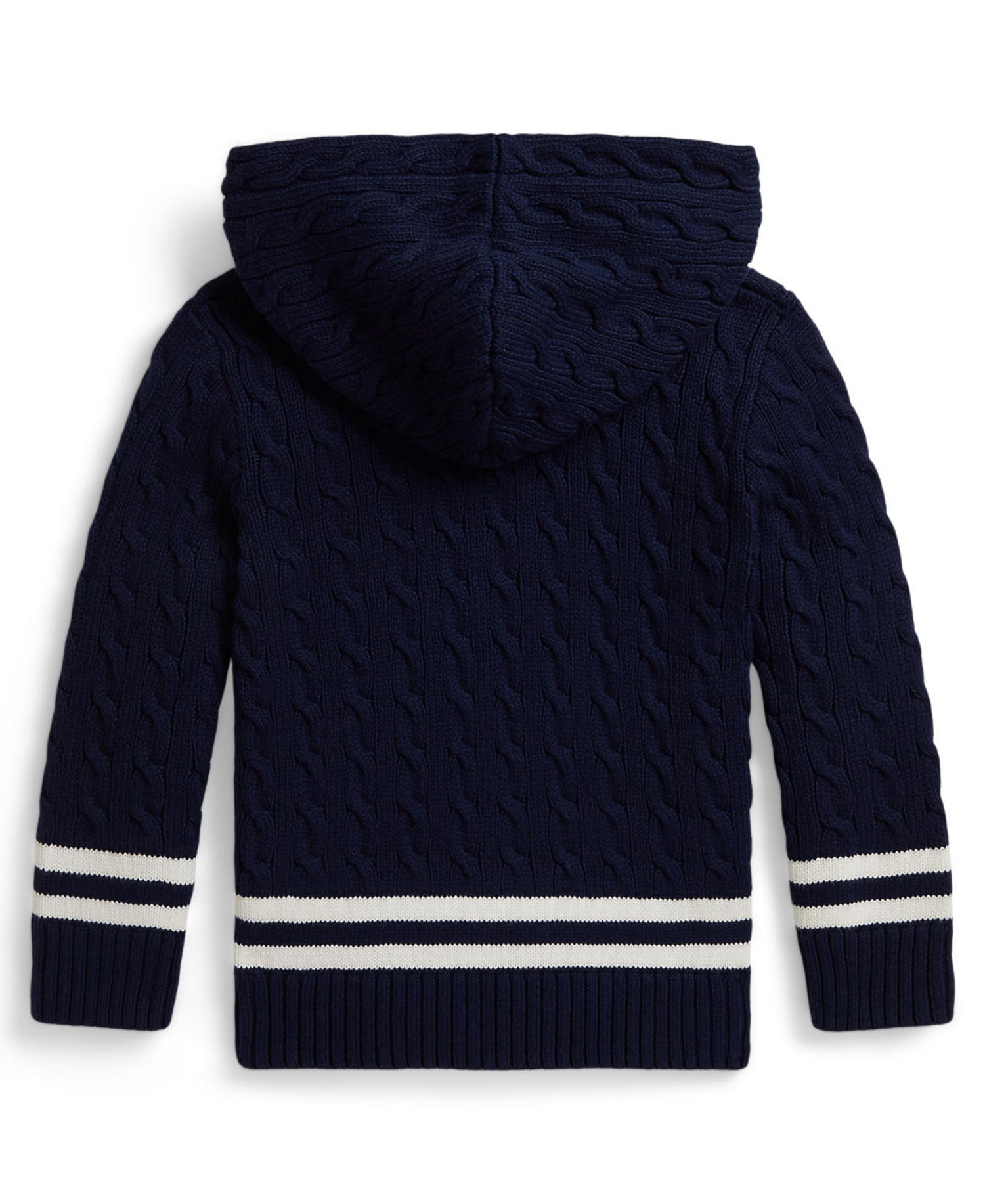 Boys' 2T-7 Cotton Hooded Cricket Sweater