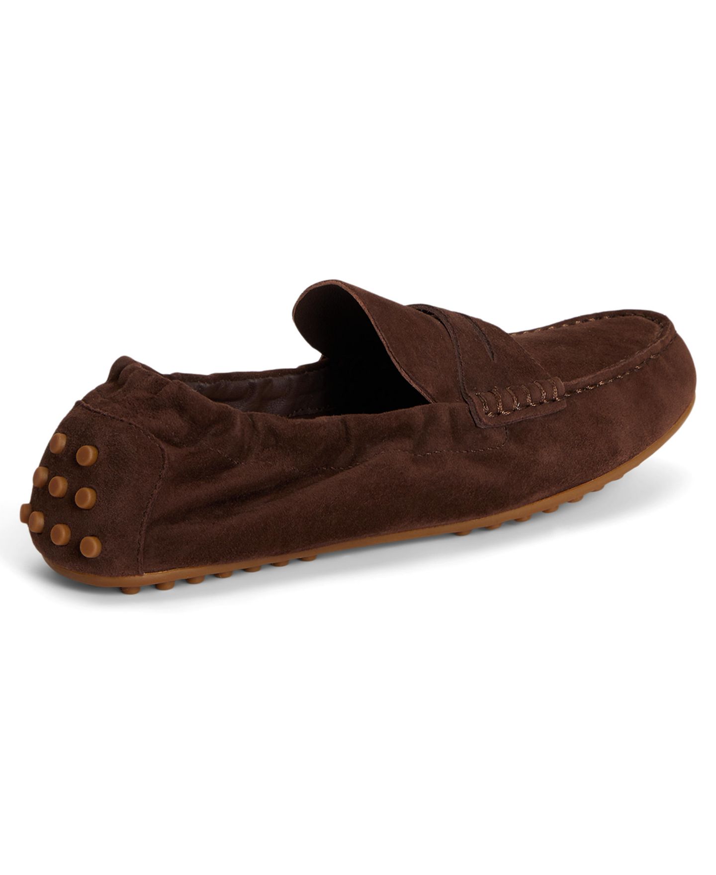 Женские туфли Lauren Ralph Lauren Wynnie Driver Slip-On, цвет: Каштановый коричневый замшевый — фото 3