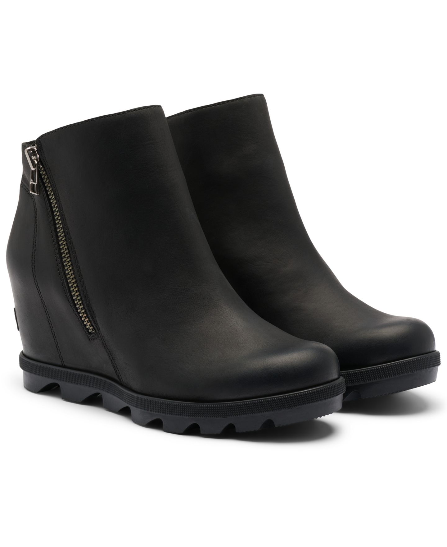 Женские ботинки Sorel Joan Rhapsody Zipper Wedge Booties, цвет: Чёрный — фото 6