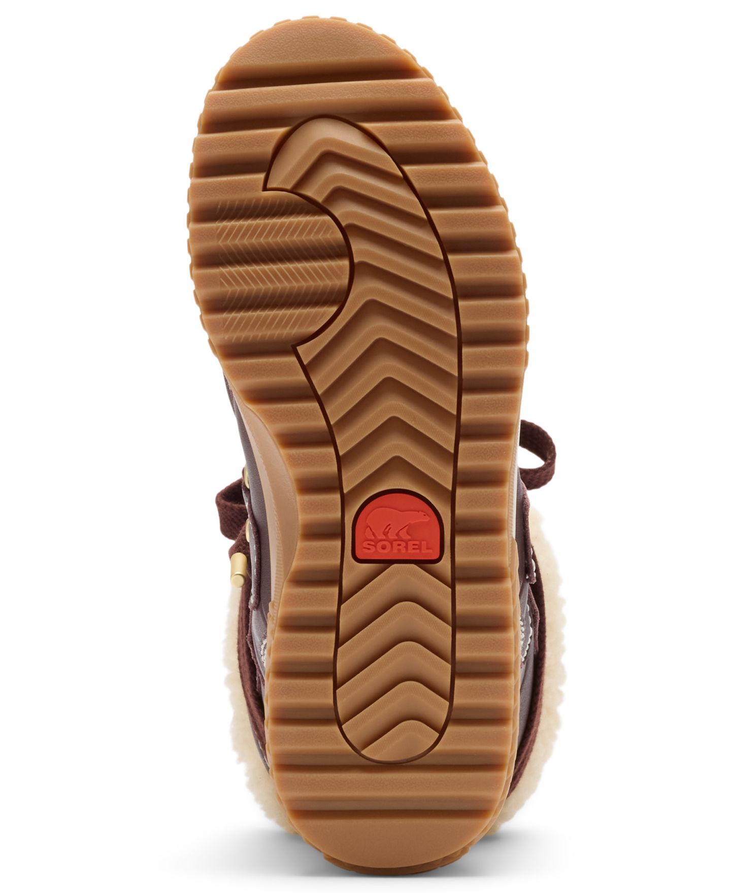 Женские ботинки Sorel Ona Ave Alpine LX Tall, цвет: Красный / Карамельный — фото 6