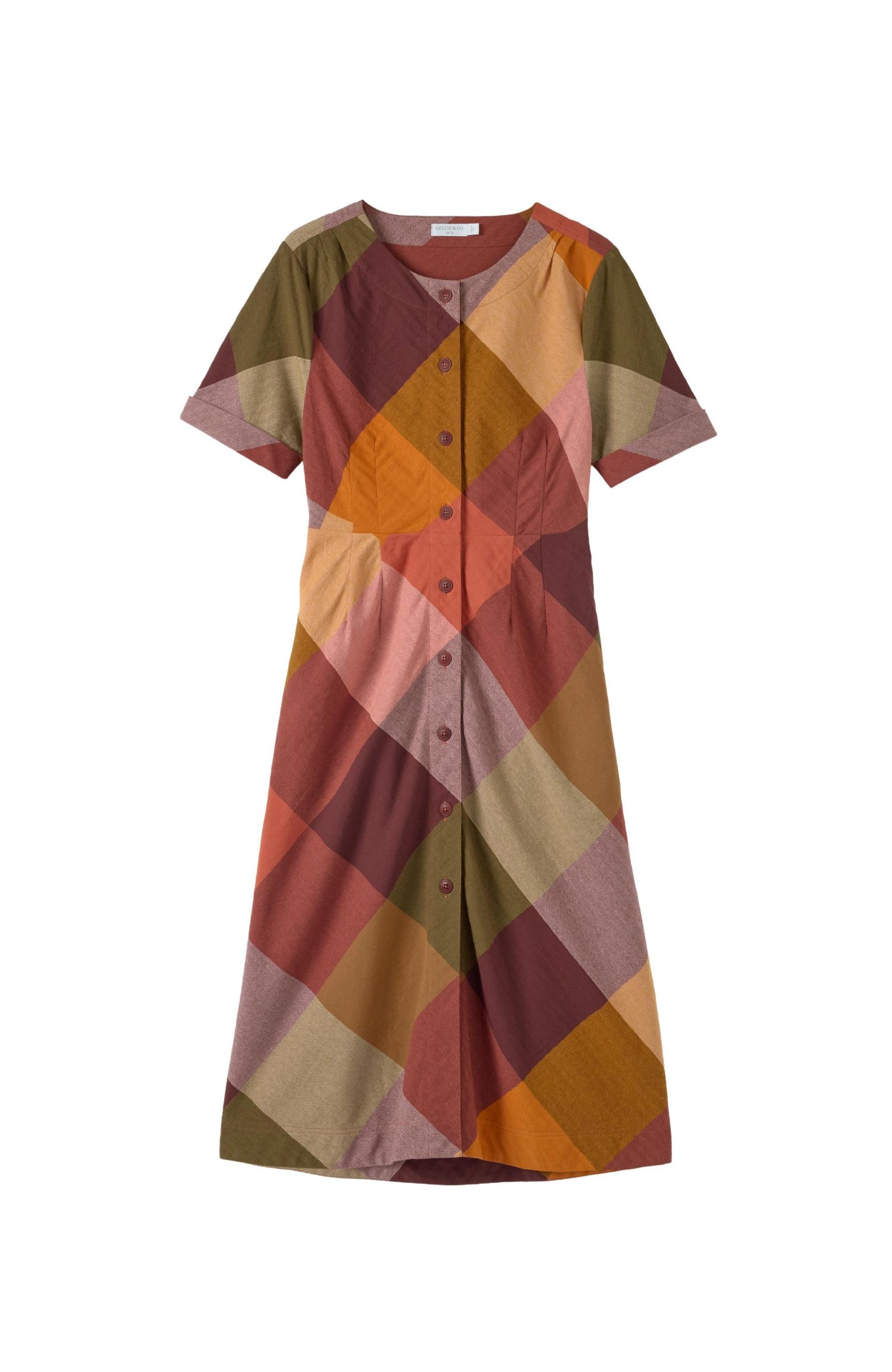 Women's Bias-Cut Cotton Midi Dress