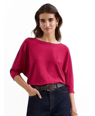 Women's Cristine Boat Neck Draped Knit Jumper
