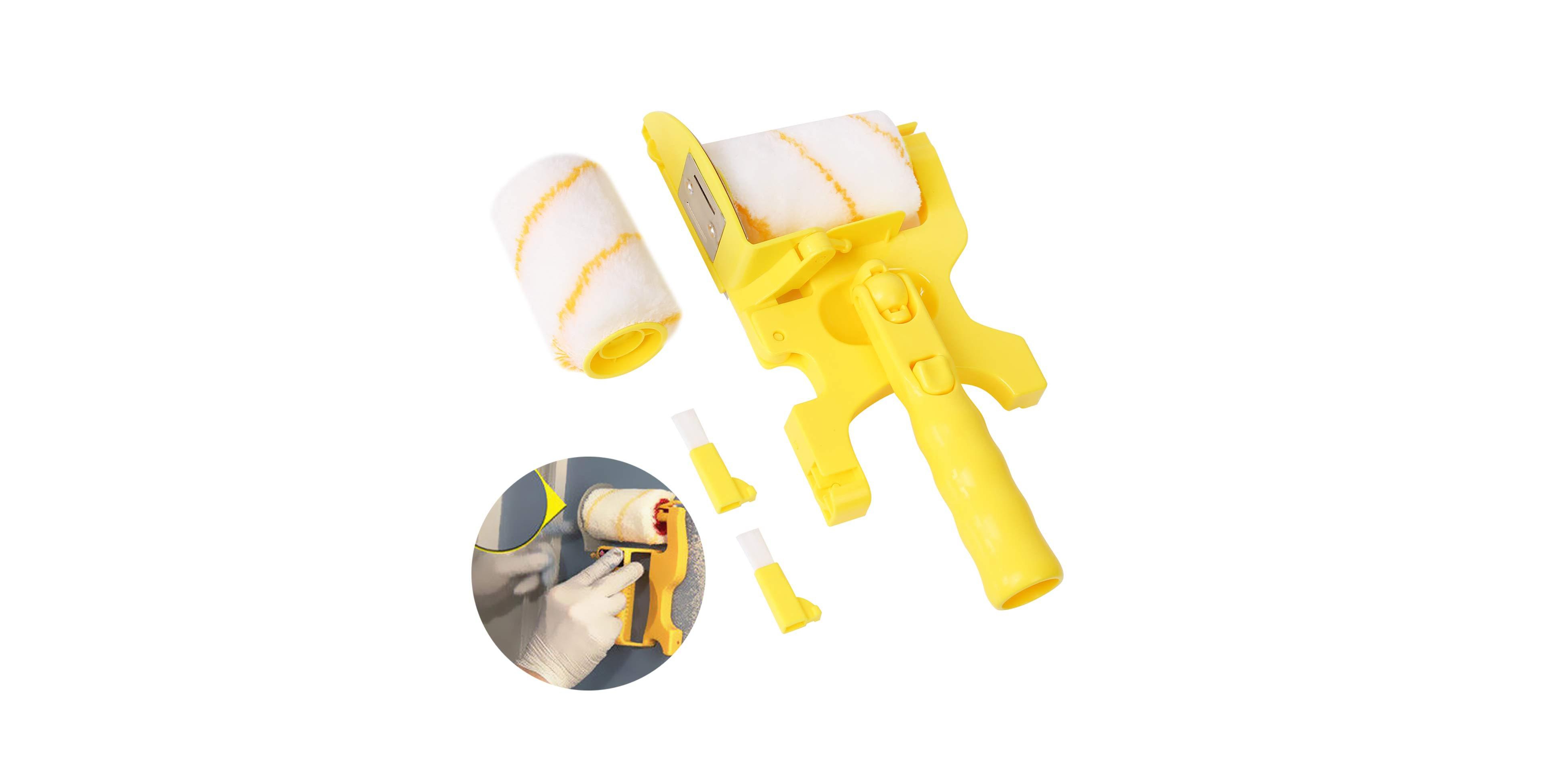Xdovet Paint Edger Roller Brush Multifunctional Hand-held Portable Tool Kit Pole Mountable Wall Ceiling Painting