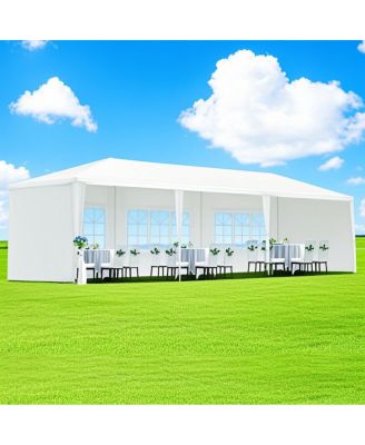 10x30' Outdoor Garden Gazebo Wedding Party Tent with 5 Removable Sidewalls