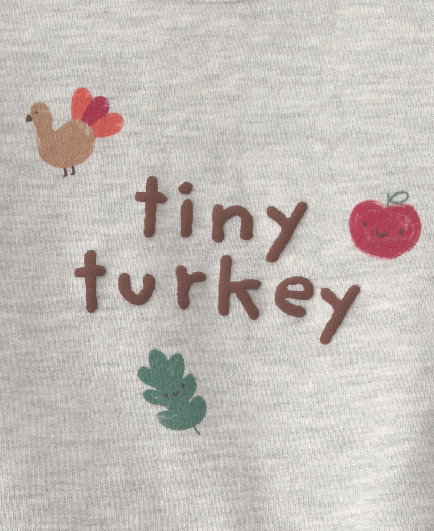 Детский комплект Carter's Tiny Turkey: топ из футера и брюки, 2 предмета, цвет: Серый — фото 4