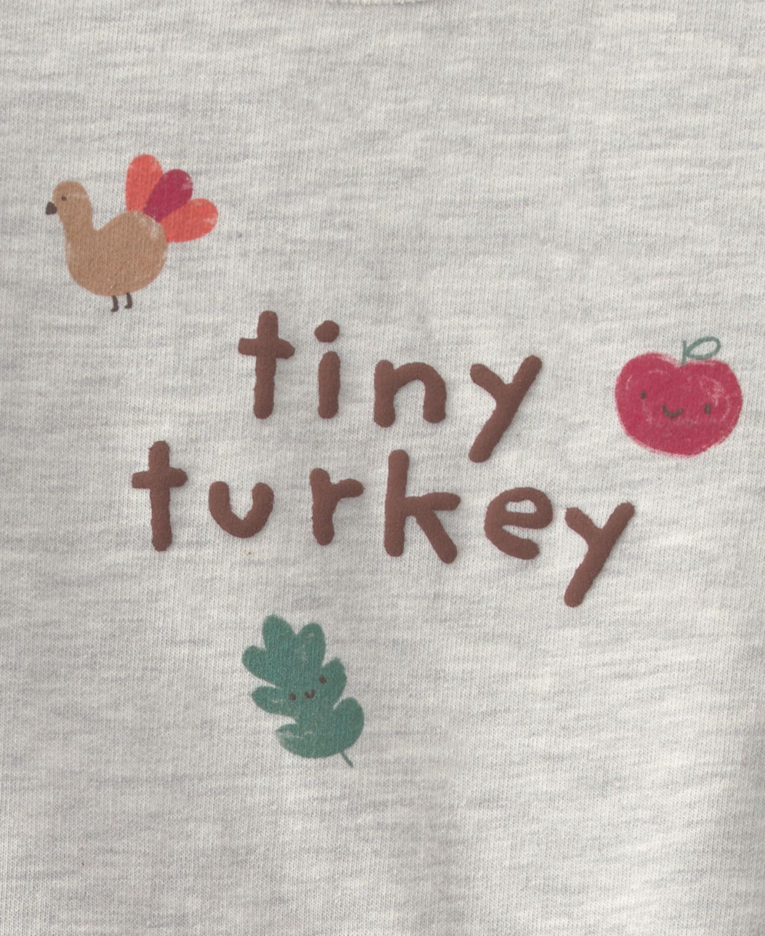 Baby Boys' and Girls' Tiny Turkey French Terry Top and Pants, 2-Piece Set