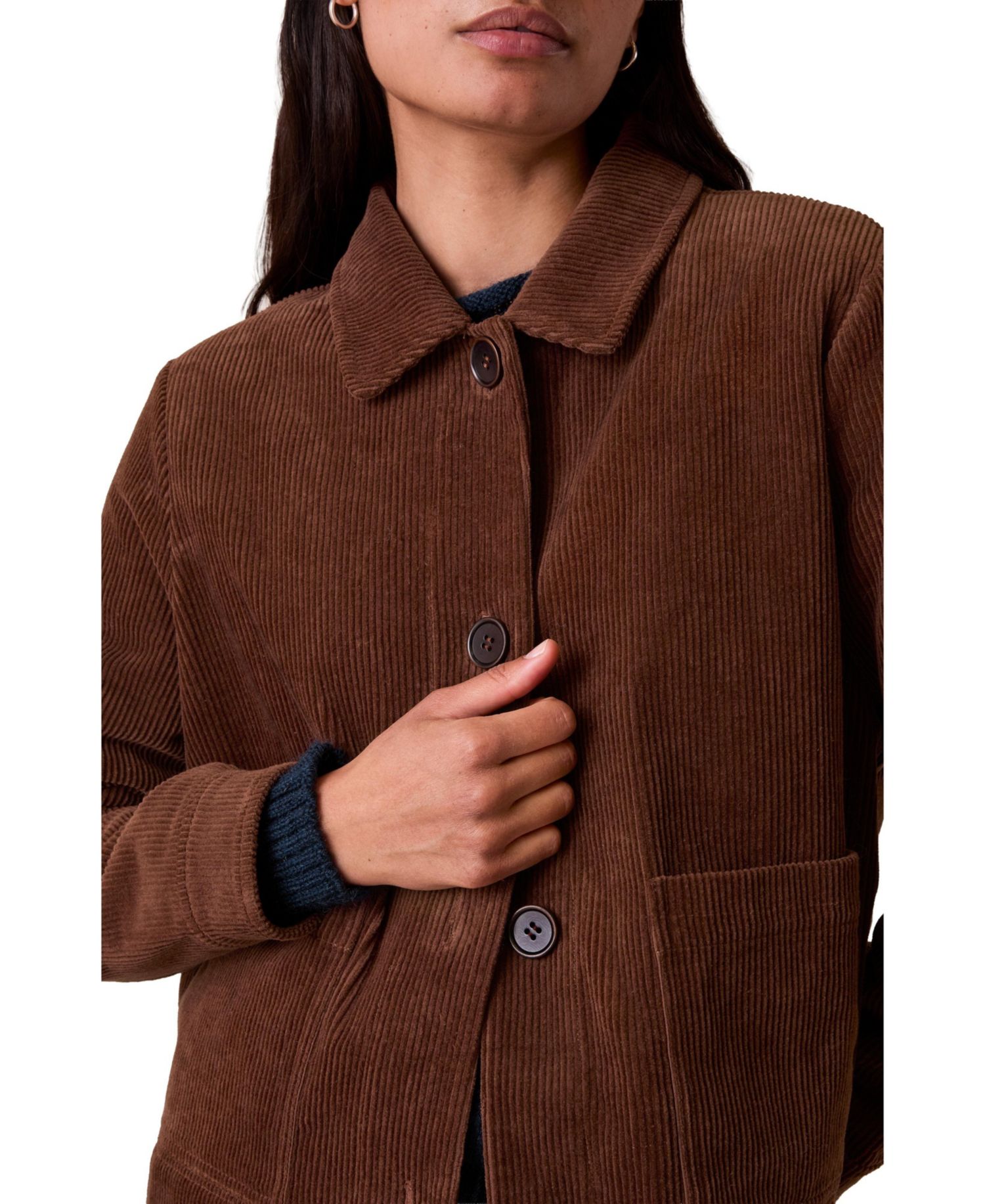 Womens Cord Utility Jacket