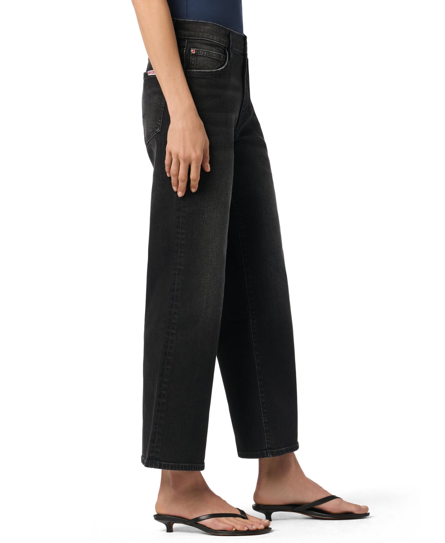 Women's Rosalie High-Rise Wide-Leg Cropped Ankle Jeans