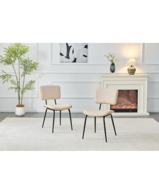  Premium Faux Leather Dining Chairs, Set of 2