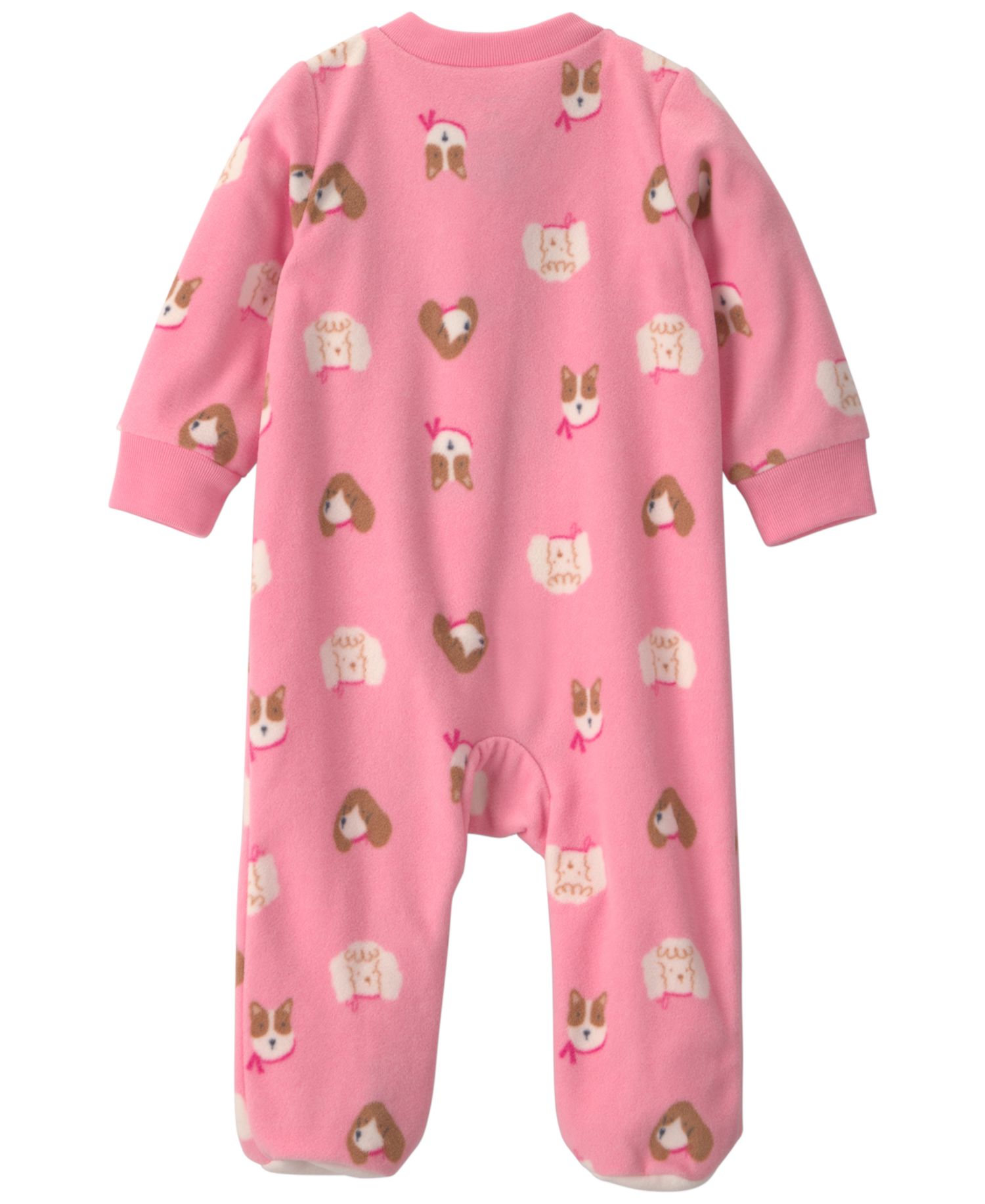 Baby Girls' Dog Fleece 2-Way Zip Sleep & Play