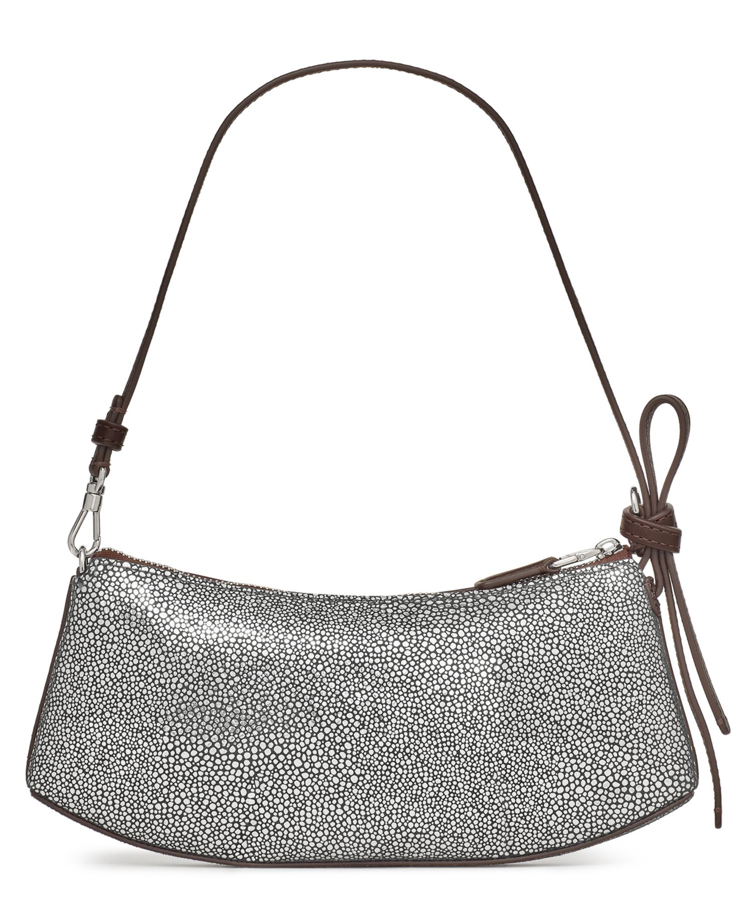 Loop Metallic Dot Printed Small Pochette Bag