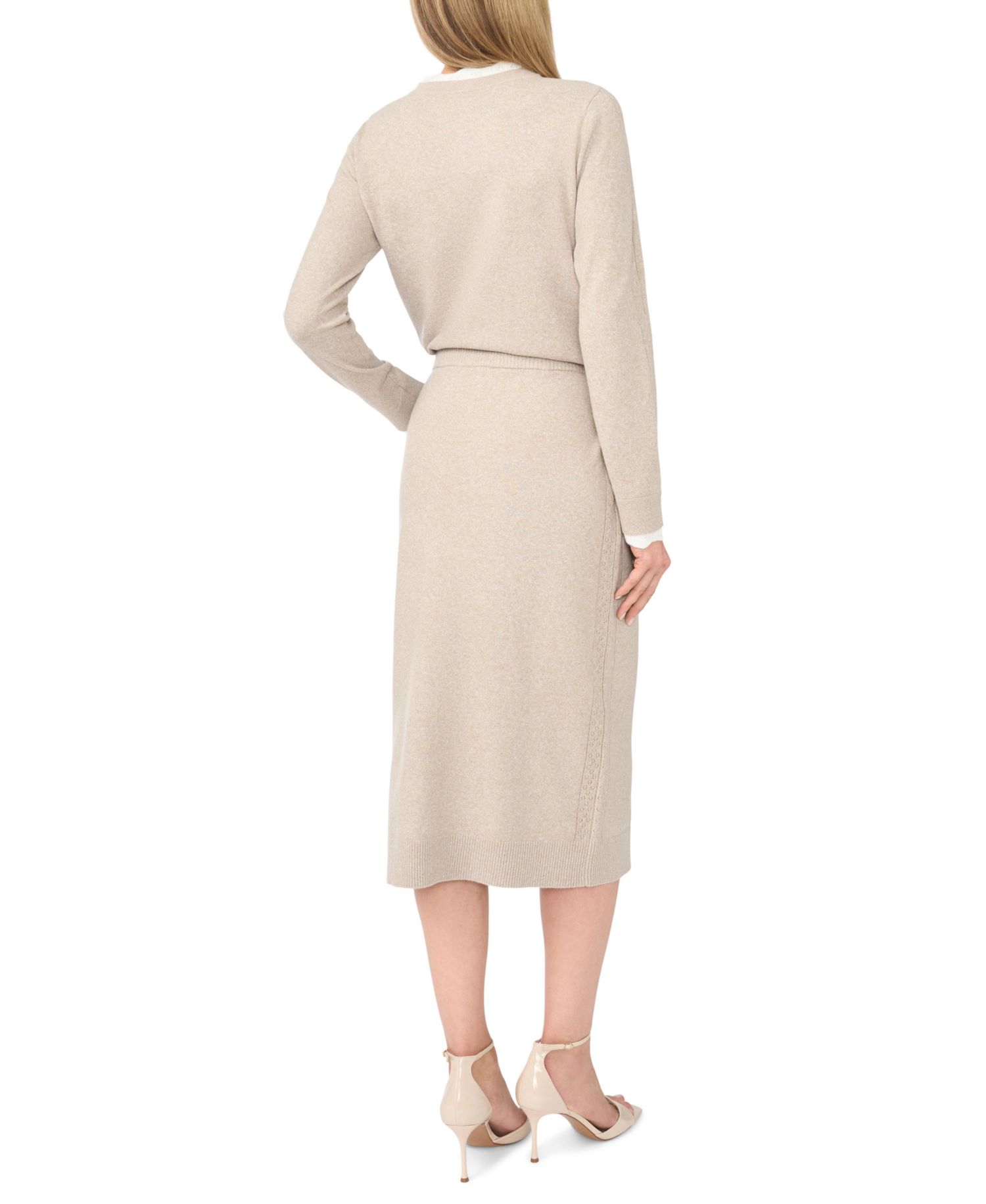 Women's Pull-On Pencil Knit Midi Skirt