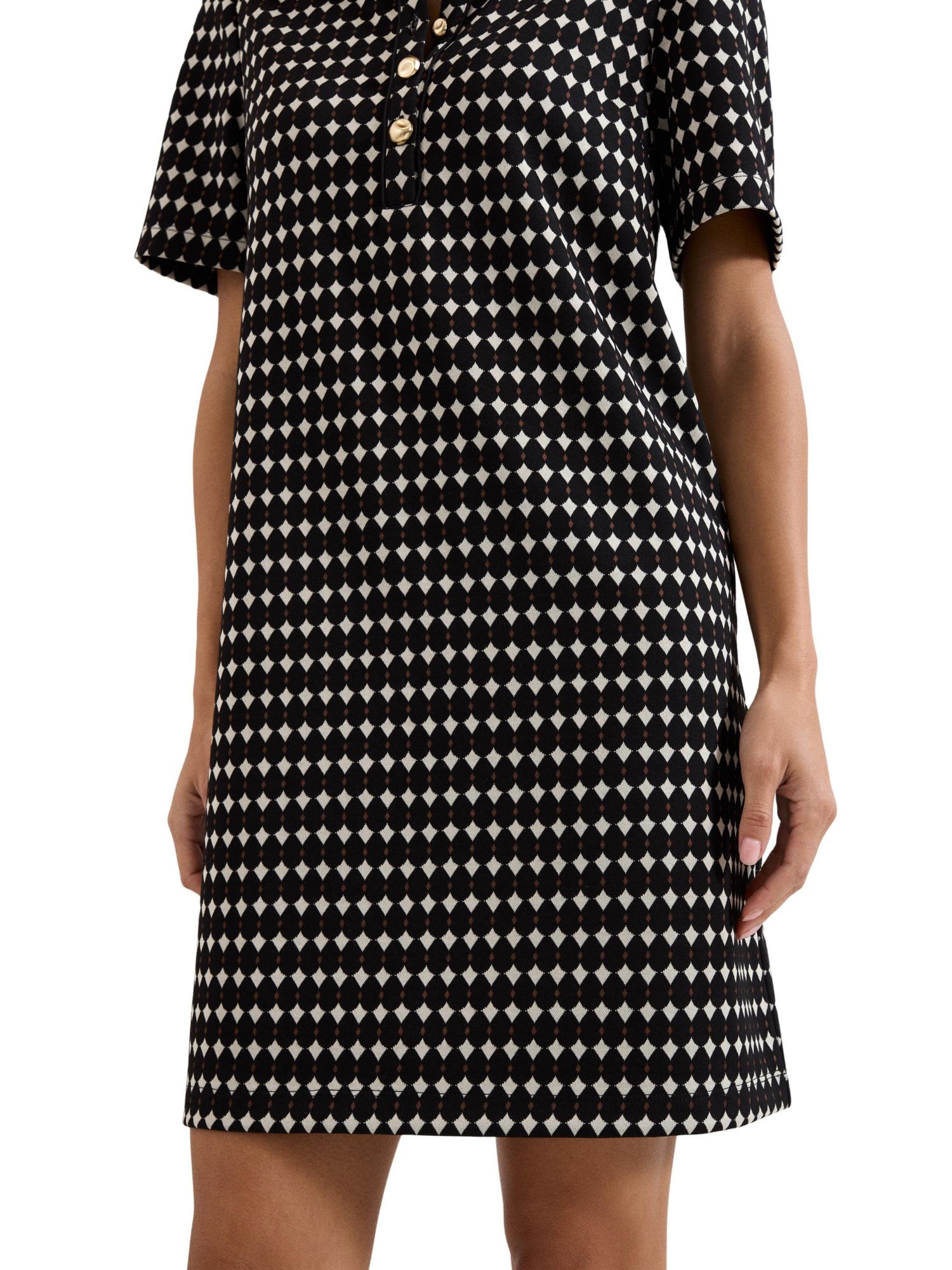 Women's Vivienne Short-Sleeve Geometric Shirt Dress