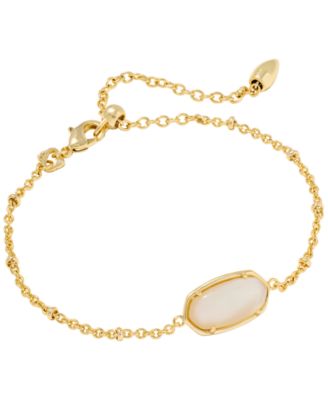 14k Gold-Plated Tiger Striped Elaina Delicate Chain Bracelet